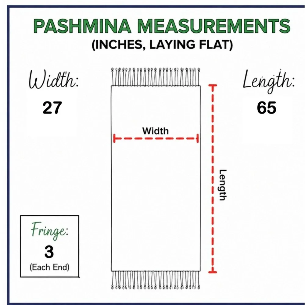 Pashmina‎ 100% Pashmina Jacquard Fringe Shawl Wrap Pink Coral Reversible Travel